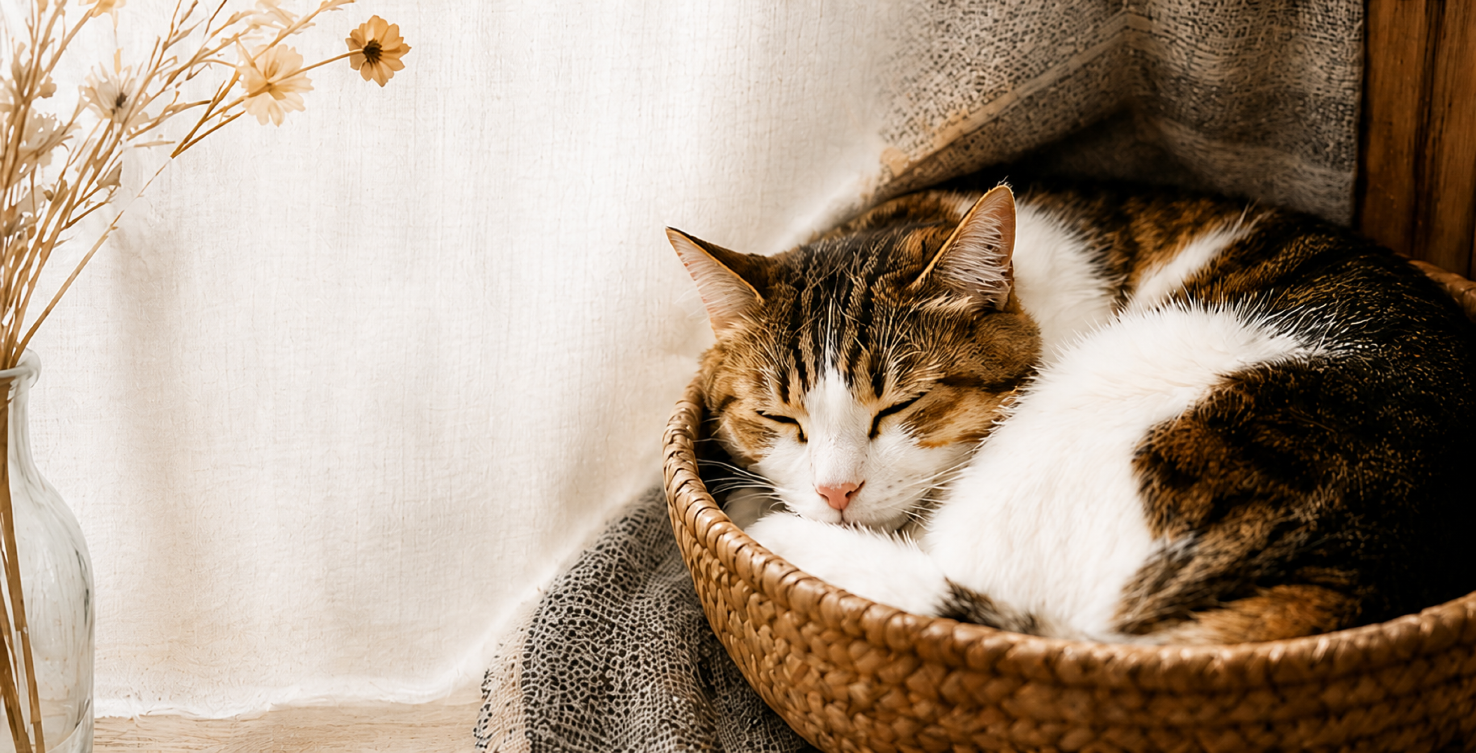 猫と雑貨のある温かい店内の様子