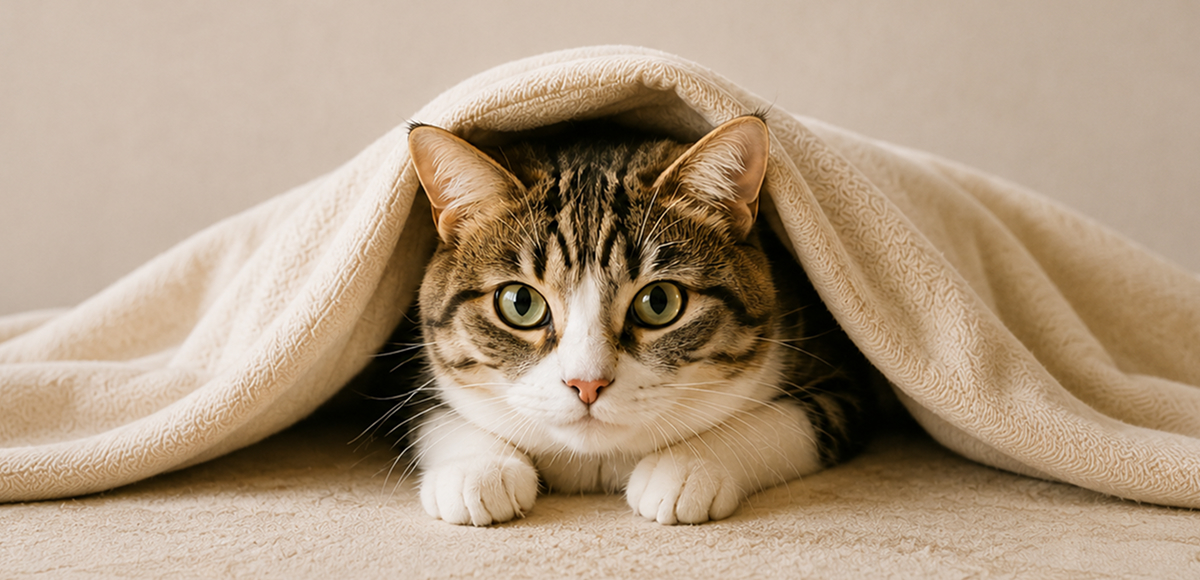店内でくつろぐ猫の写真