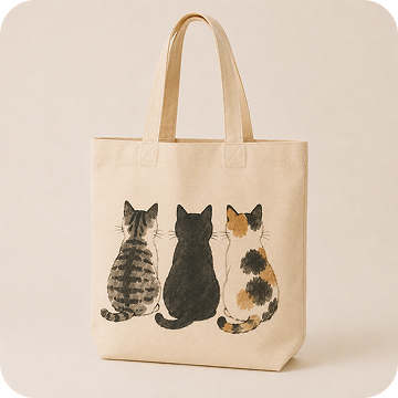 ねこのトートバッグ